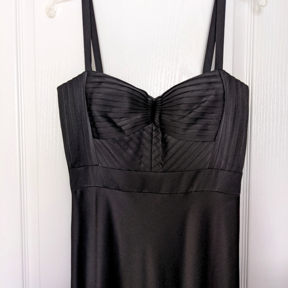 💛Calvin Klein Black-Tie Bustier-top Gown - Size 6